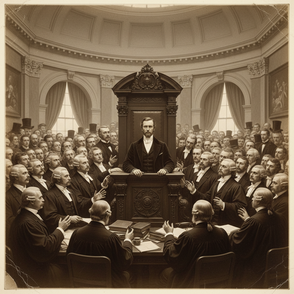 A satirical Victorian political cartoon showing the Prince of Wales as a giant, bloated playing card, being shuffled by 